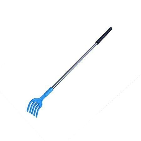 Telescopic back scratcher with massager. Telescopic back scratcher with massager.